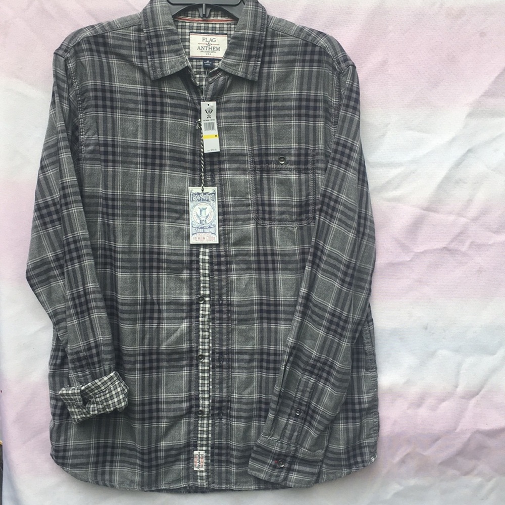 Men’s Long Sleeve Flannel Shirt NWT